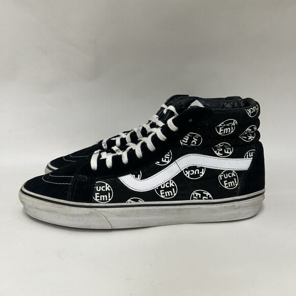 VANS x Supreme SK8-Hi F*ck Em FE “Black White” main image 4